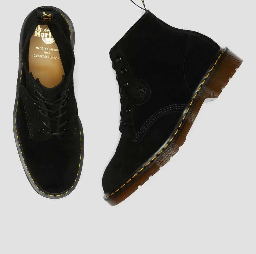 Giày Dr.Martens 101 Made In England Suede 'Black' 26852001 — ảnh 4