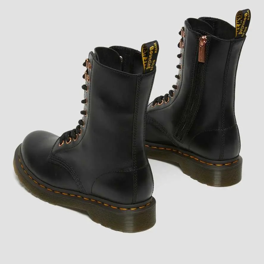 Giày Dr.Martens 1490 Rose Gold Hardware Leather 'Black' 26871001 — ảnh 4
