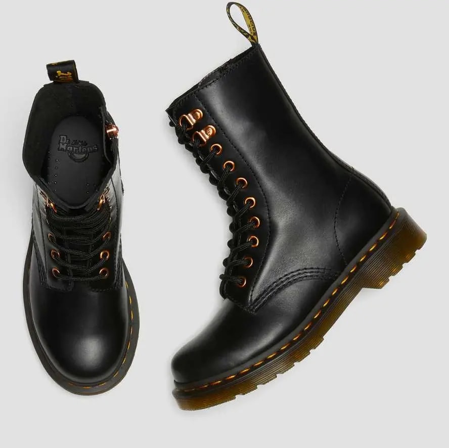 Giày Dr.Martens 1490 Rose Gold Hardware Leather 'Black' 26871001 — ảnh 5