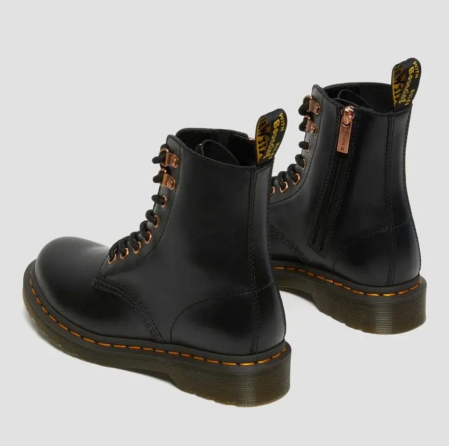 Giày Dr.Martens 1460 Pascal Rose Gold Hardware Leather 'Black' 26874001 — ảnh 3
