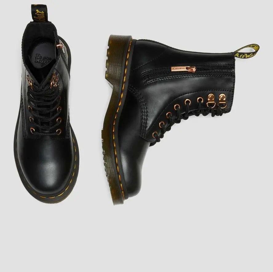 Giày Dr.Martens 1460 Pascal Rose Gold Hardware Leather 'Black' 26874001 — ảnh 4
