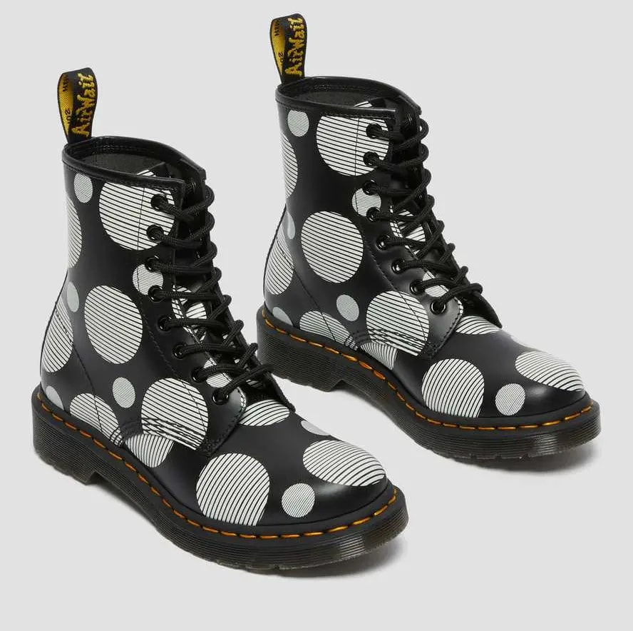 Giày Dr.Martens 1460 Women's Polka Dot Smooth 'Black White' 26876009 — ảnh 3