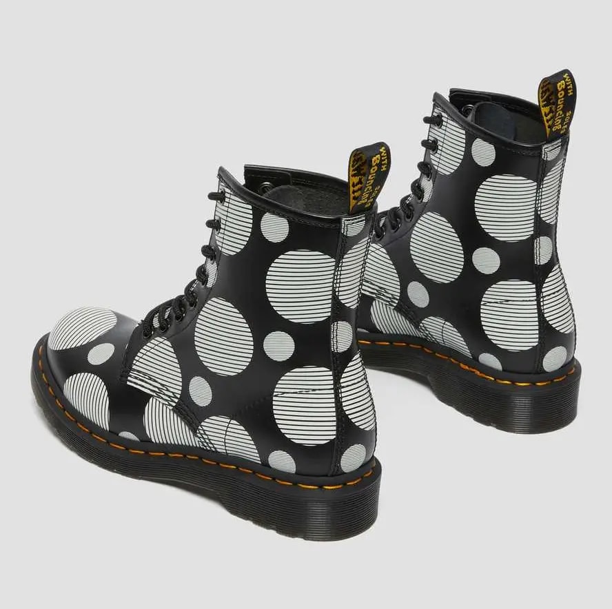 Giày Dr.Martens 1460 Women's Polka Dot Smooth 'Black White' 26876009 — ảnh 4