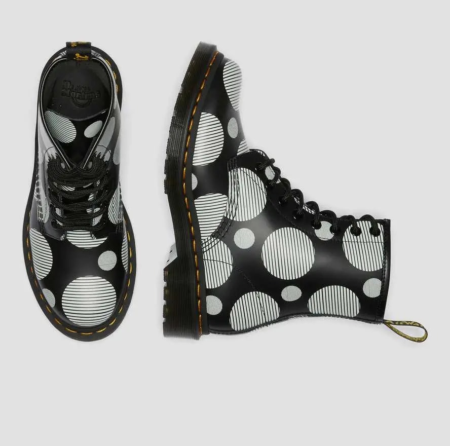 Giày Dr.Martens 1460 Women's Polka Dot Smooth 'Black White' 26876009 — ảnh 5