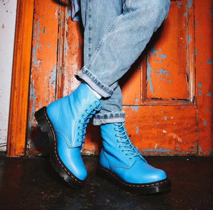 Giày Dr.Martens 1460 Women's Pascal Virginia Leather 'Blue' 26902416 — — ảnh 5