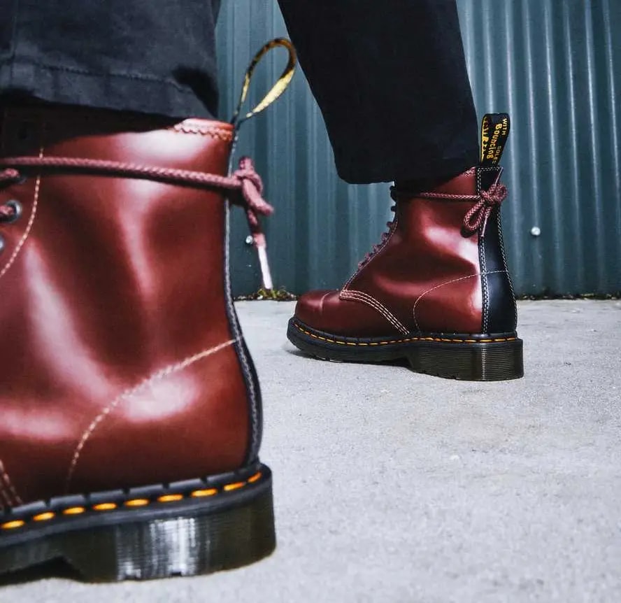 Giày Dr.Martens 1460 Men's Abruzzo Leather Lace Up 'Brown' 26906201 — ảnh 2