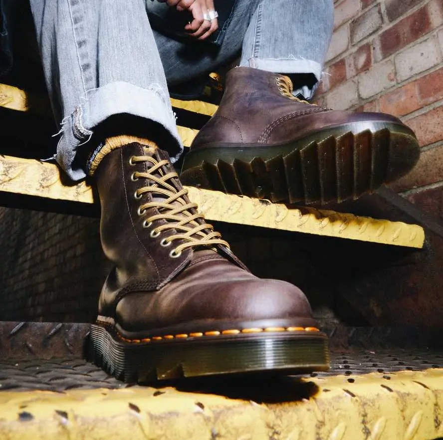 Giày Dr.Martens 1460 Pascal Ziggy Leather 'Dark Brown' 26924207 — ảnh 2