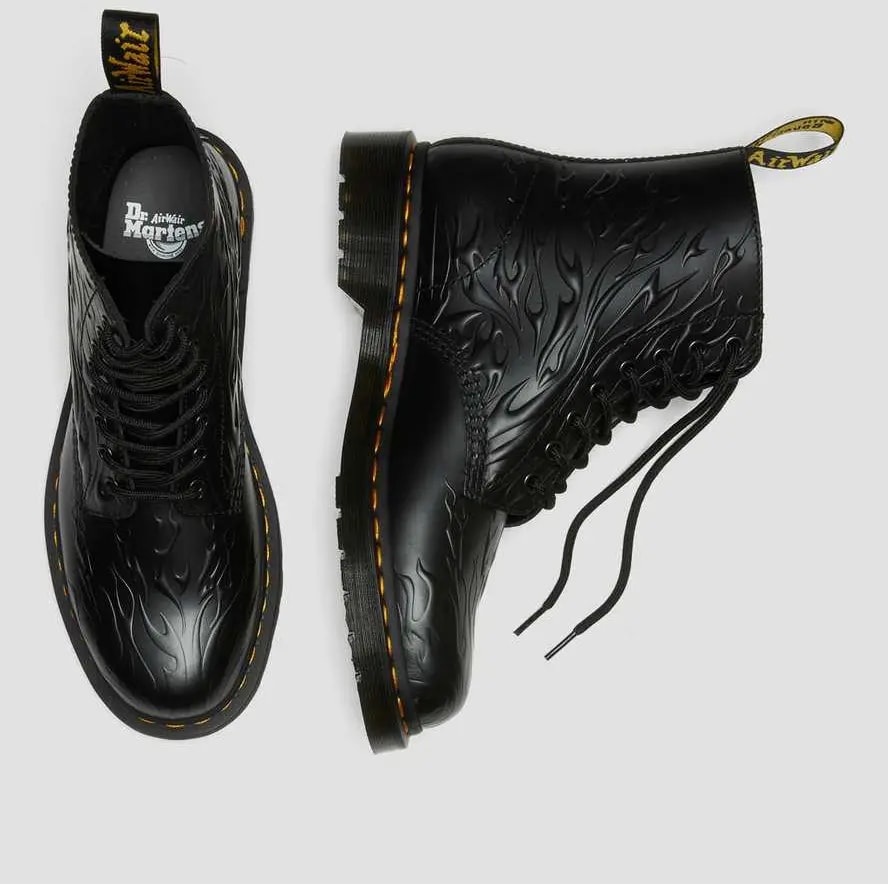 Giày Dr.Martens 1460 FLAMES EMBOSS LEATHER LACE UP 'Black' 27028001 — ảnh 4