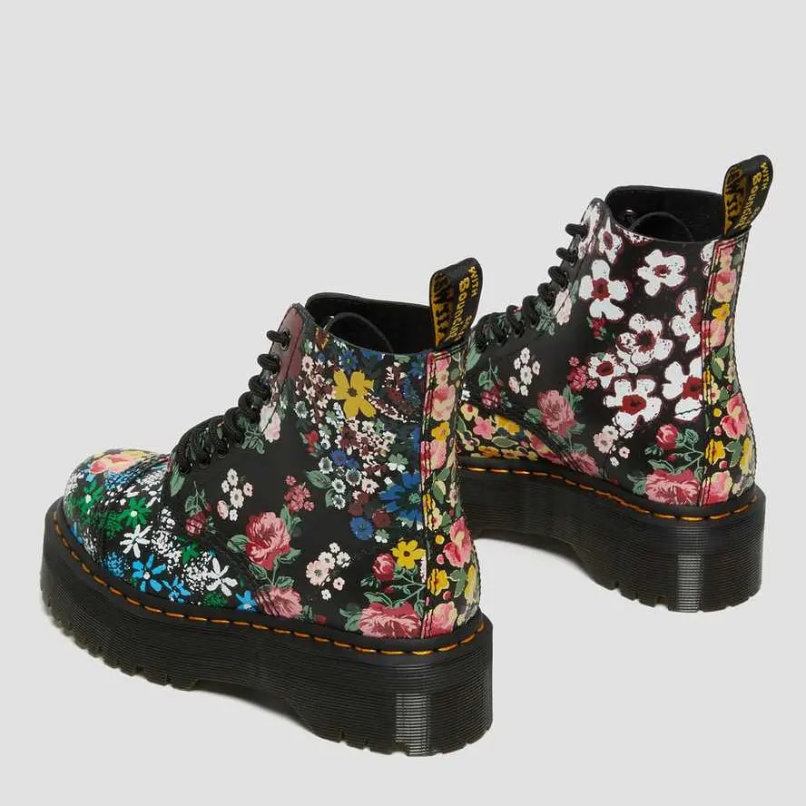 Giày Dr.Martens Sinclair Floral Mash Up Leather Platform 'Black Floral' 27128001 — ảnh 4