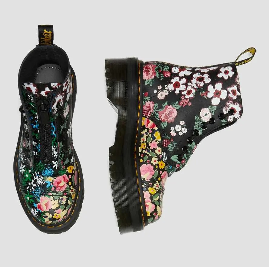 Giày Dr.Martens Sinclair Floral Mash Up Leather Platform 'Black Floral' 27128001 — ảnh 5