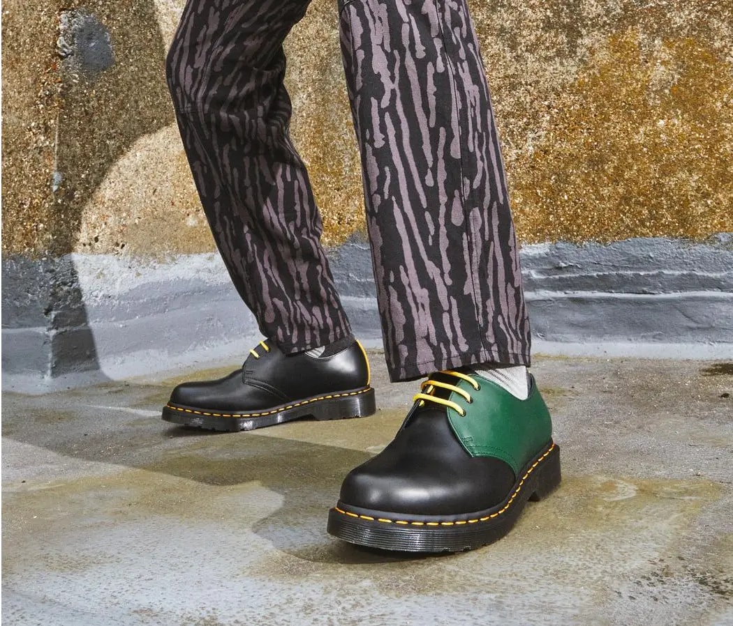 Giày Dr Martens 1461 Contrast 'Black Green' 27289001 — ảnh 2