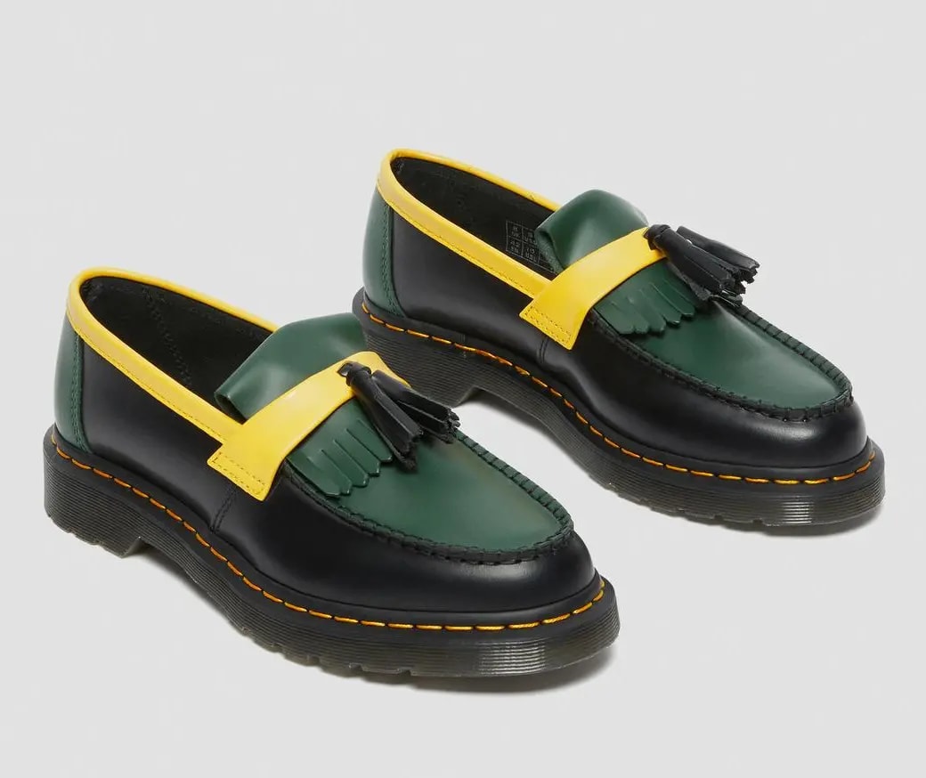Giày Dr Martens Adrian Tassle Loafers 'Black Green Yellow' 27308001 — ảnh 5