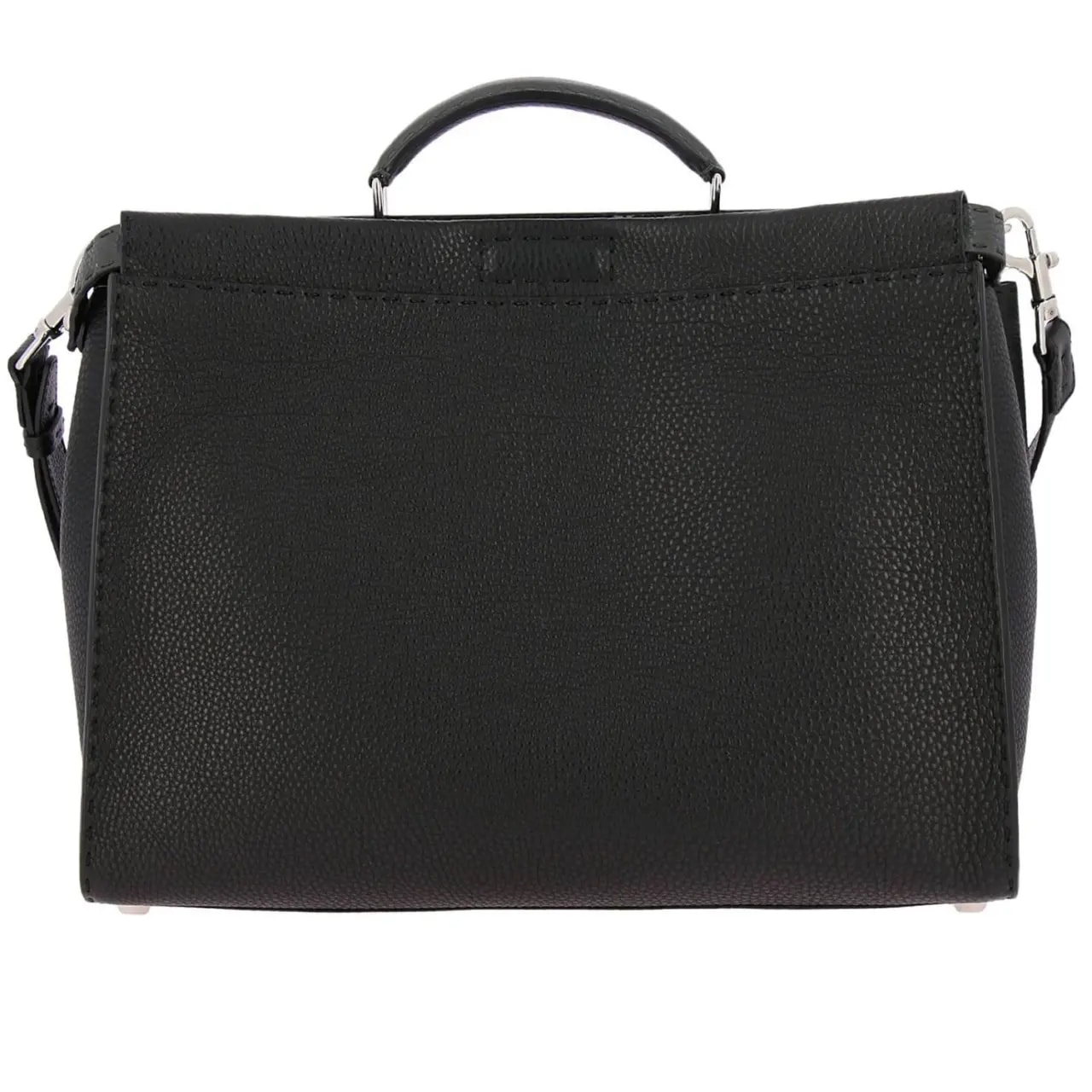 Túi Fendi Handbags Peekaboo Selleria Men Leather Black 7VA388-A4BH-F0B1J — ảnh 3