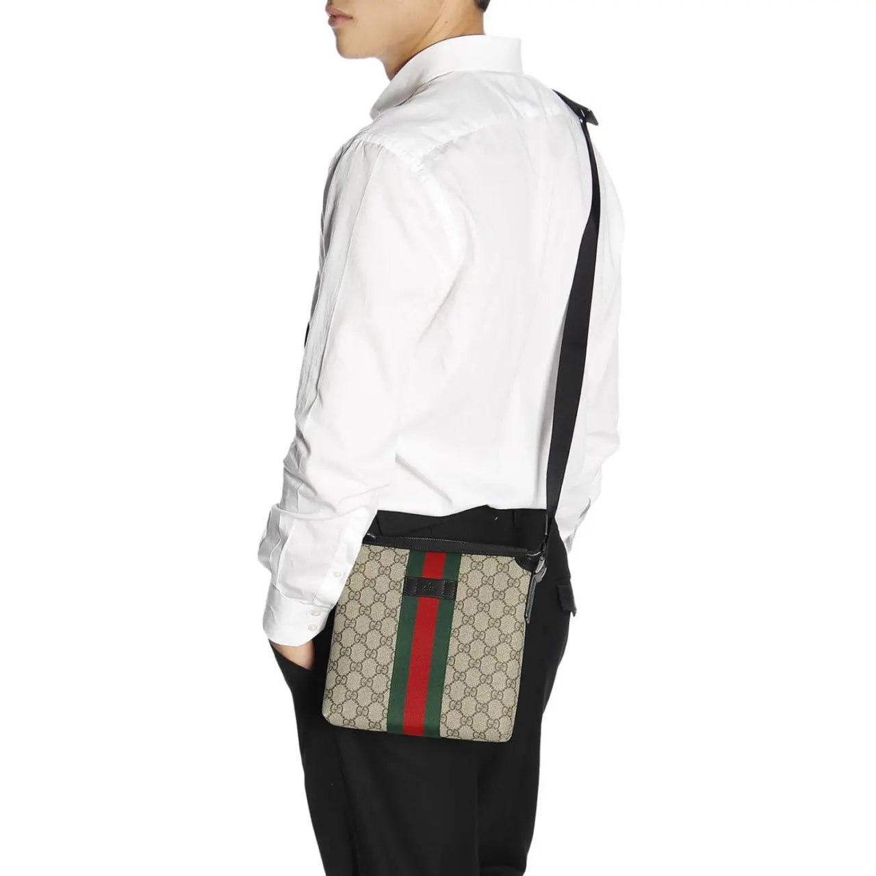 Túi Gucci GG Supreme Web Messenger Bag 471454 KHNGN 9692 — ảnh 4