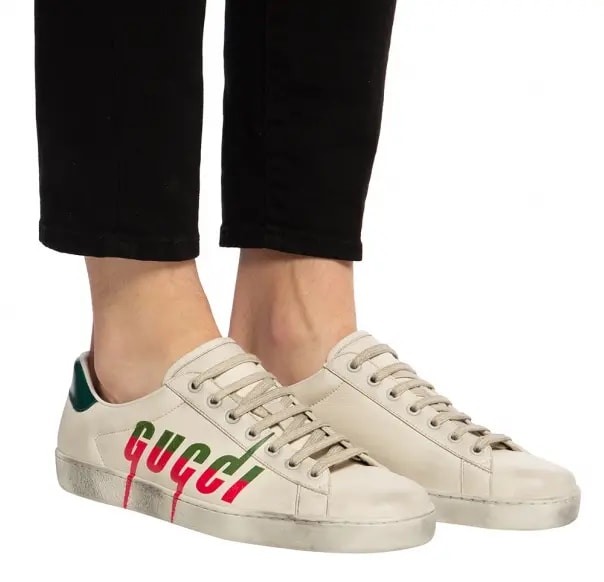Giày Gucci Ace 'Blade  Distressed White' 576137-A38V0-9090 — ảnh 3