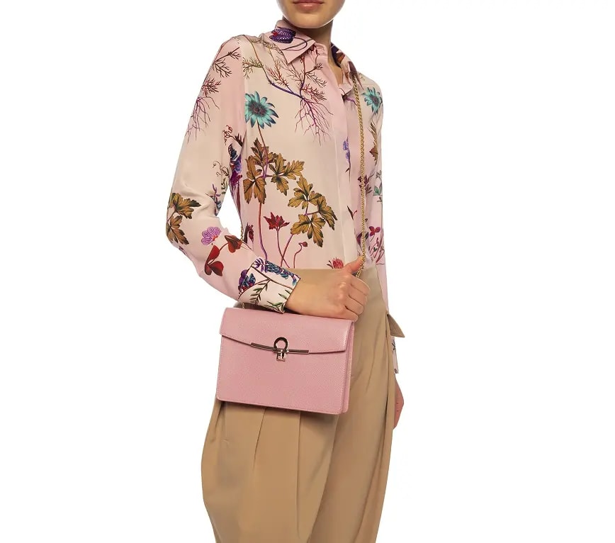 Túi Salvatore Ferragamo Ladies Gancini Mini 'Pink' 22D697-724095 — ảnh 2