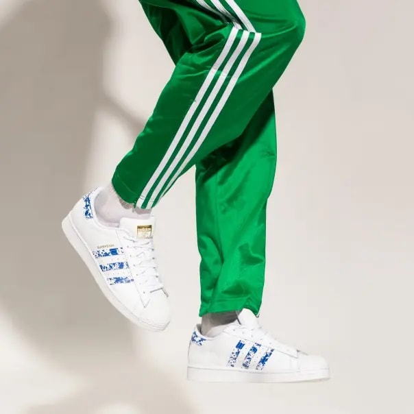 Giày Adidas Superstar 'White Blue Splatter' FY7713 — ảnh 4