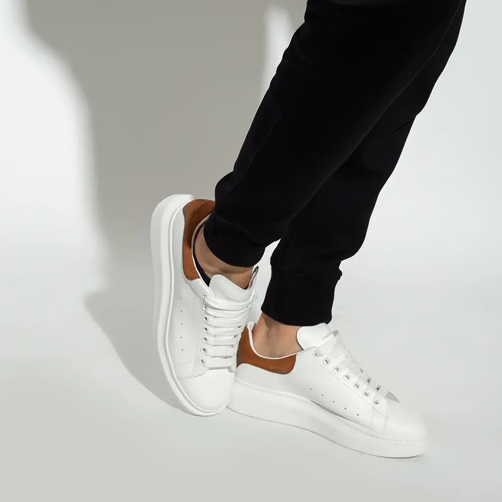 Giày Alexander McQueen Oversole 'White Brown' 553680-WHGP7-9474 — ảnh 2