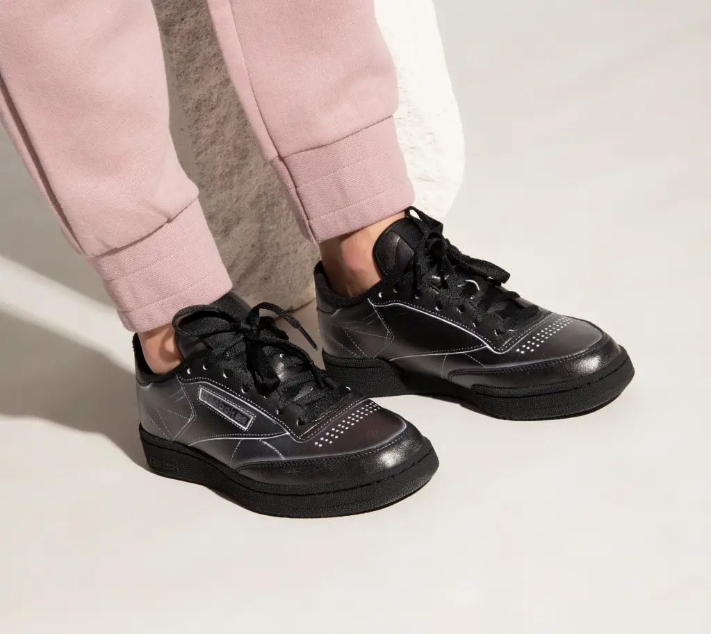 Giày Reebok Maison Margiela x Club C 'Black' H02361 — ảnh 4