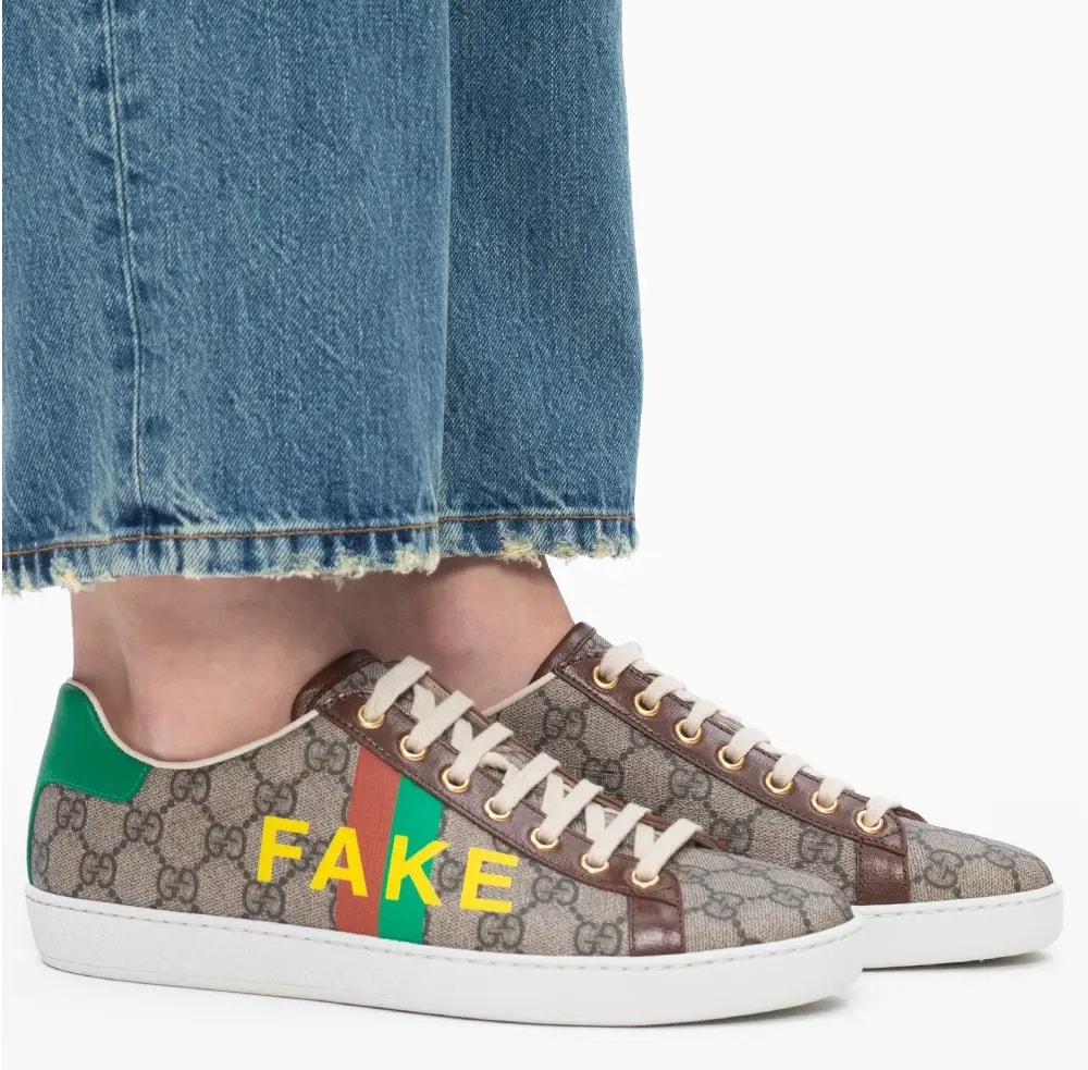 Giày Gucci Ace 'Fake Not Print' 636359-2GC10-8260 — ảnh 2