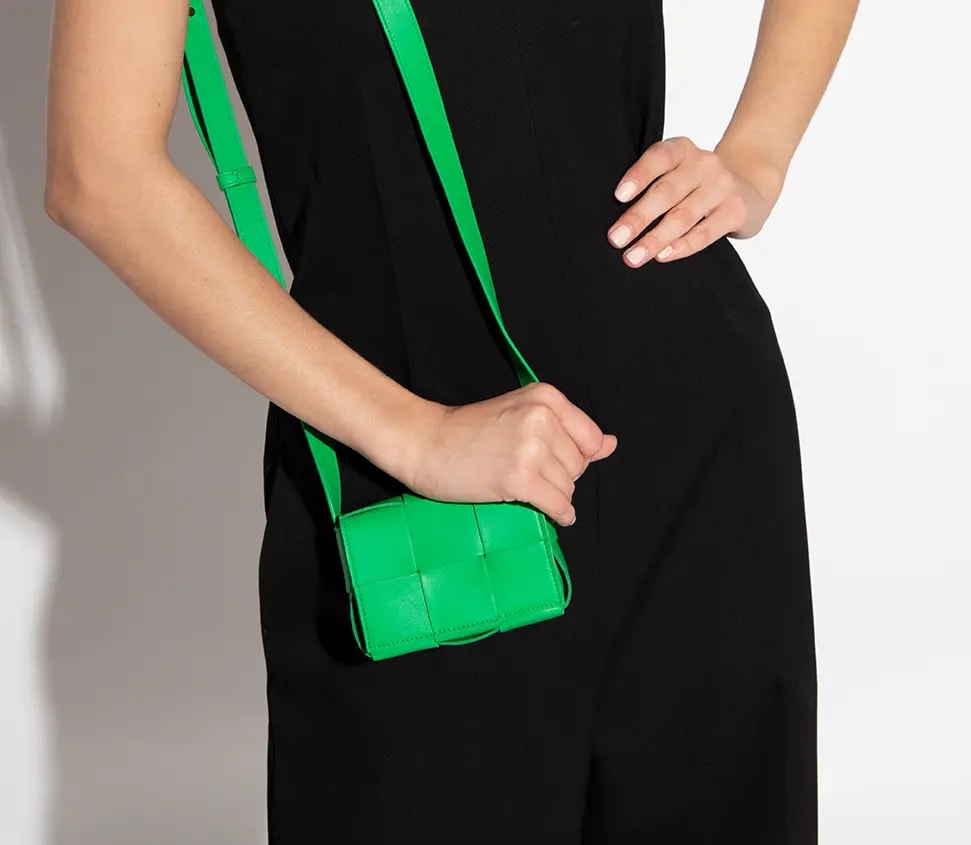 Túi Bottega Veneta Mini Intreccio leather Cross-body Bag 666688-VMAY1-3722 — ảnh 5