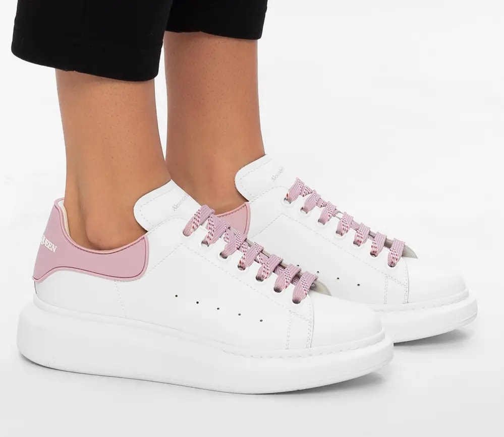 Giày Alexander McQueen Wmns Oversized Sneaker 'White Pink' 621056-WHXMT-9377 — ảnh 5