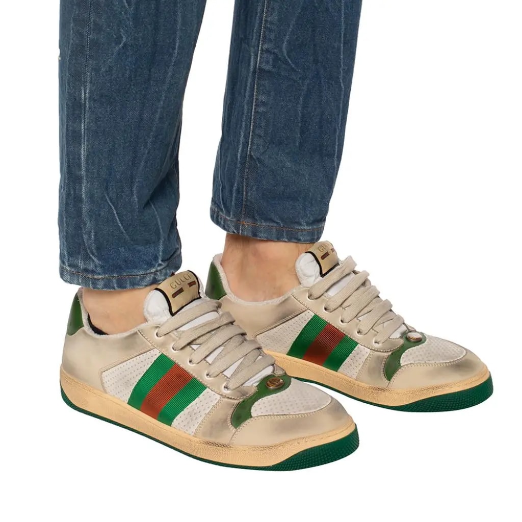 Giày Gucci Screener Distressed 'Green Orange' 546163-0YI20-9582 — ảnh 3