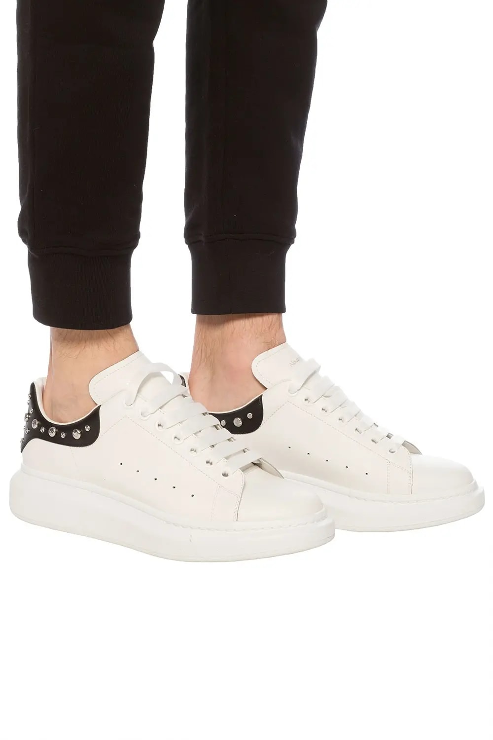 Giày Alexander McQueen Studded Oversized 'Black White' 553776-WHGP5-9061 — ảnh 4