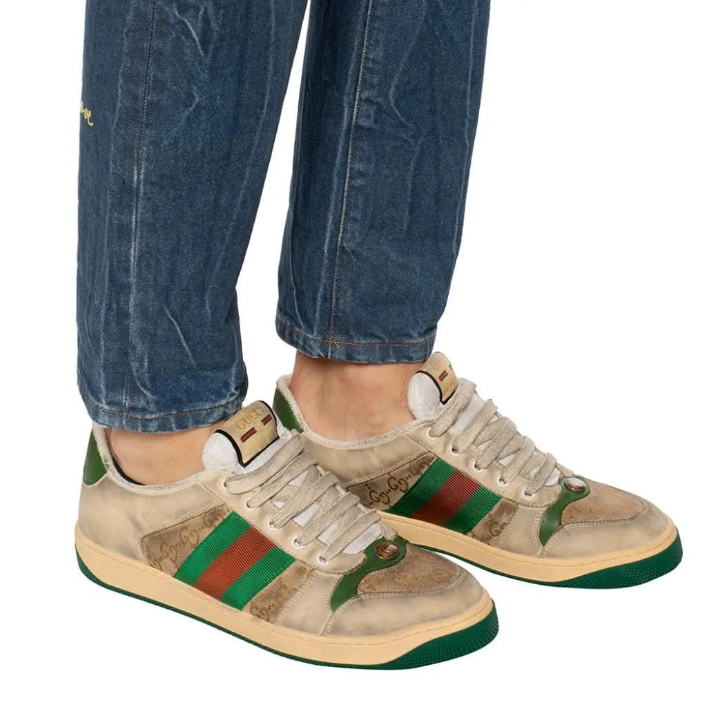 Giày Gucci Screener GG 'White Leather' ‎546551-9Y920-9666 — ảnh 4