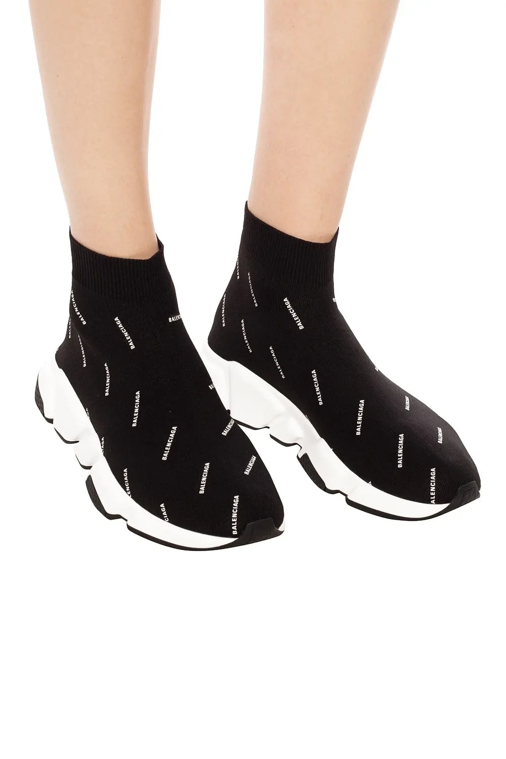 Giày Balenciaga Wmns Speed Trainer 'Black White'  525721-W0650-1006 — ảnh 3