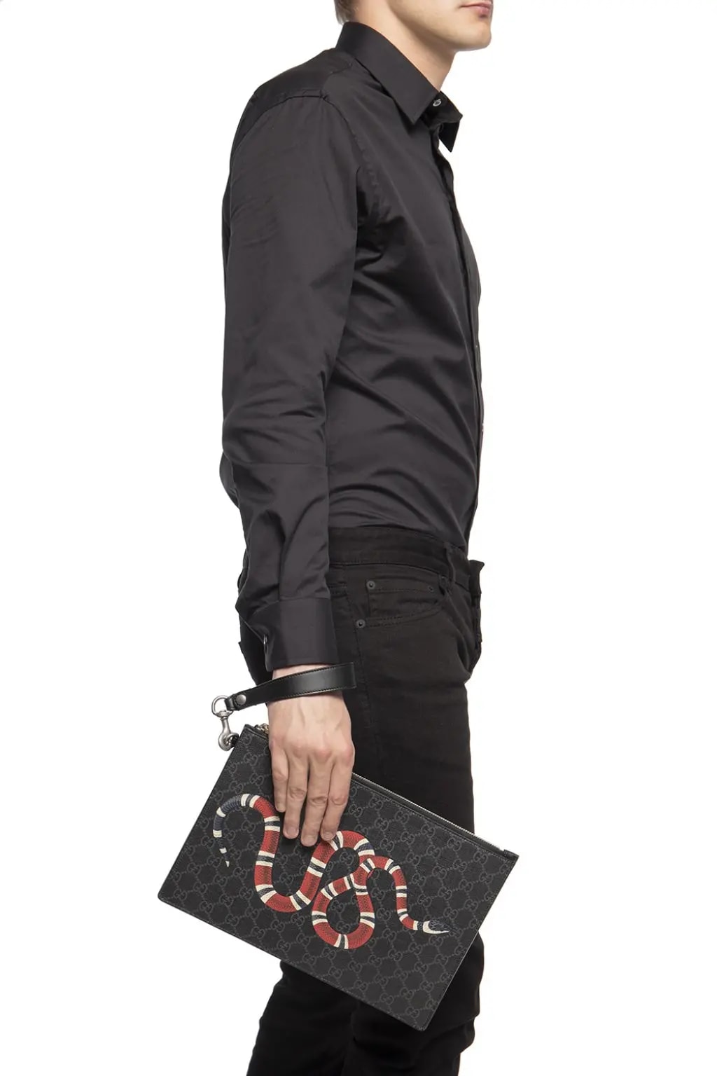 Túi Gucci Bestiary Pouch With Kingsnake 473904 GZN1N 1058 — ảnh 4