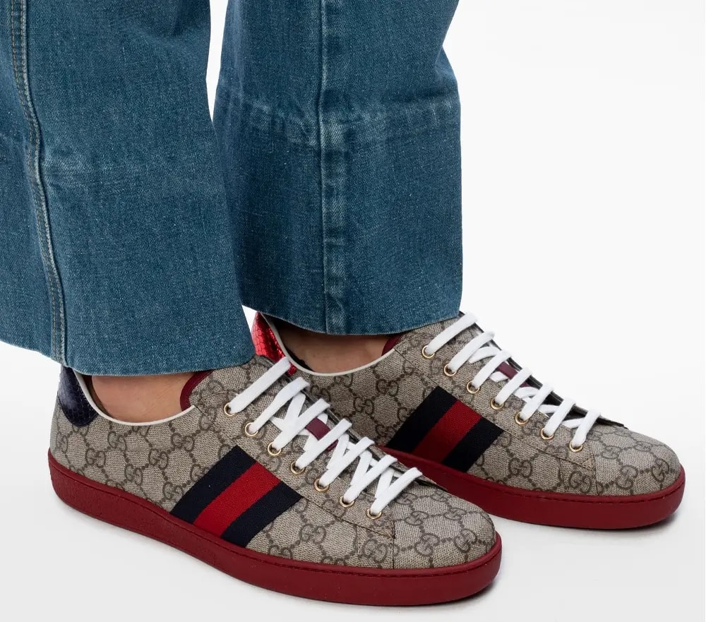 Giày Gucci Ace GG Supreme 'Beige' 429445-96G50-9767 — ảnh 3