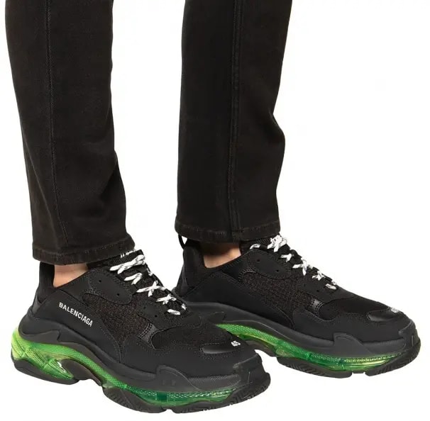 Giày Balenciaga Triple S Sneaker 'Black Yellow Fluo' 541624-W09ON-1047 — ảnh 4