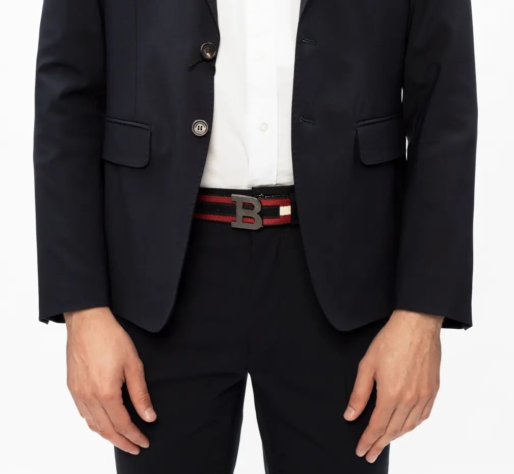 Thắt Lưng Bally Bali 21FW B Buckle Triple Belt 'Red' 6118271 — ảnh 3