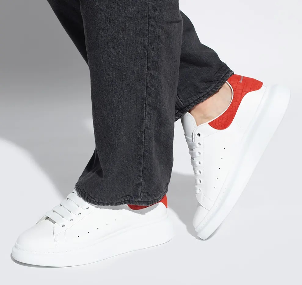 Giày Alexander McQueen Red Oversized 'White Geranium' 625162-WHZ4K-9294 — ảnh 3