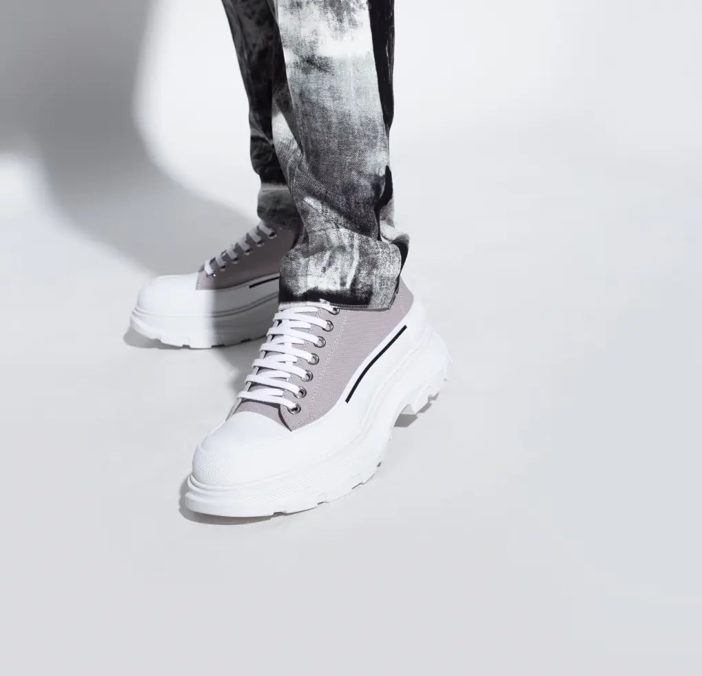 Giày Alexander McQueen Grey Tread Slick Low 604257-W4MV2-1331 — ảnh 2