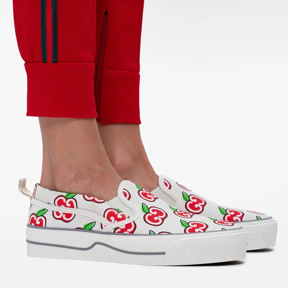 Giày Gucci Wmns Tennis 1977 Slip-On 'Apple' 631751-H2C40-9130 — ảnh 2