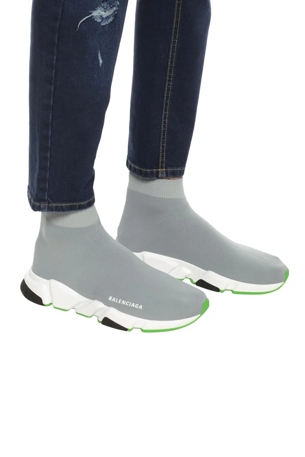 Giày Balenciaga Speed Trainer 'Grey Green' 530351-W05G0-1342 — ảnh 4
