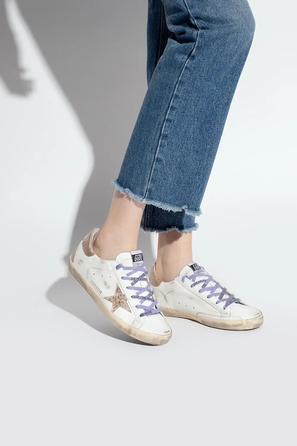 Giày Golden Goose Ladies 'White Gold' GWF00102 F002491 10883 — ảnh 2