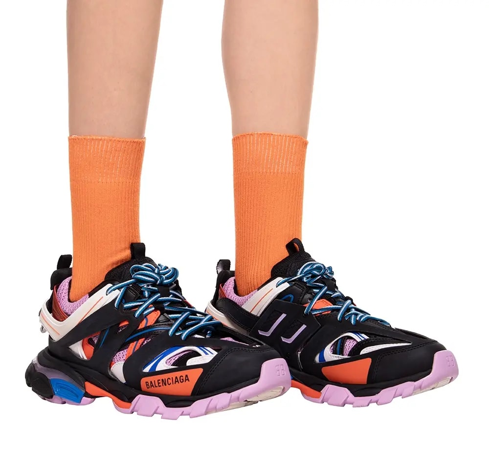 Giày Balenciaga Wmns Track Trainer Black Orange Pink 542436-W1GC1-1054 — ảnh 4