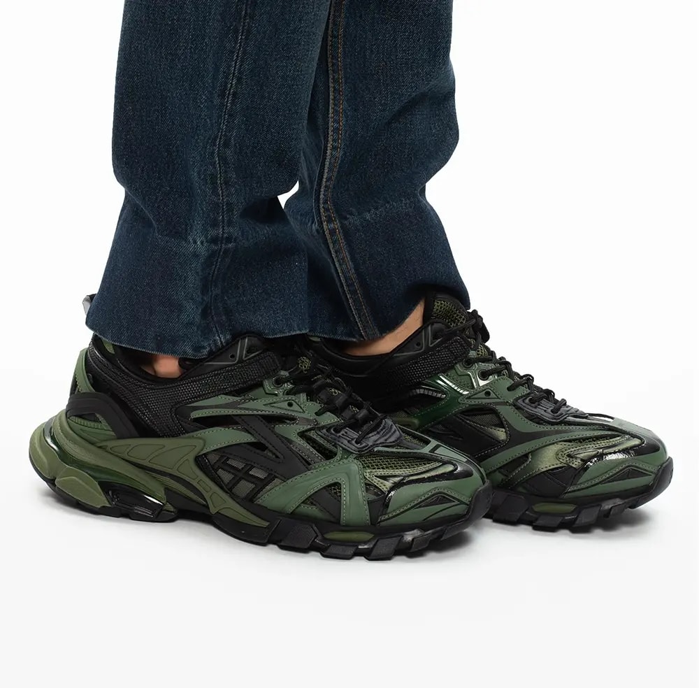 Giày Balenciaga Track.2 Trainer Khaki Black 568614-W3AE1-2311 — ảnh 5