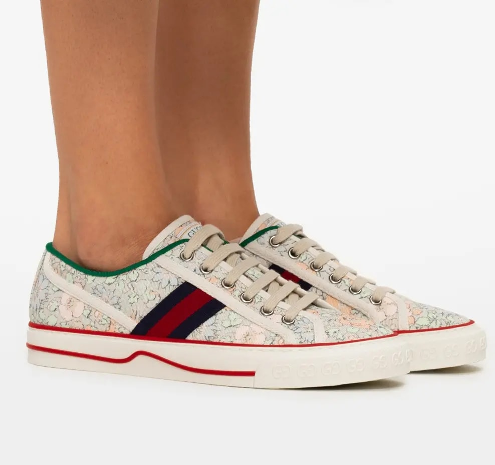 Giày Gucci Tennis 1977 'Floral Mint Green' 606110-2I410-3960 — ảnh 3