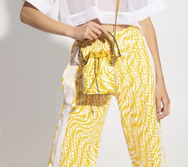 Túi Fendi Cotton Handbag 'Yellow' 8BS010-AFL1-F1E8K — ảnh 2