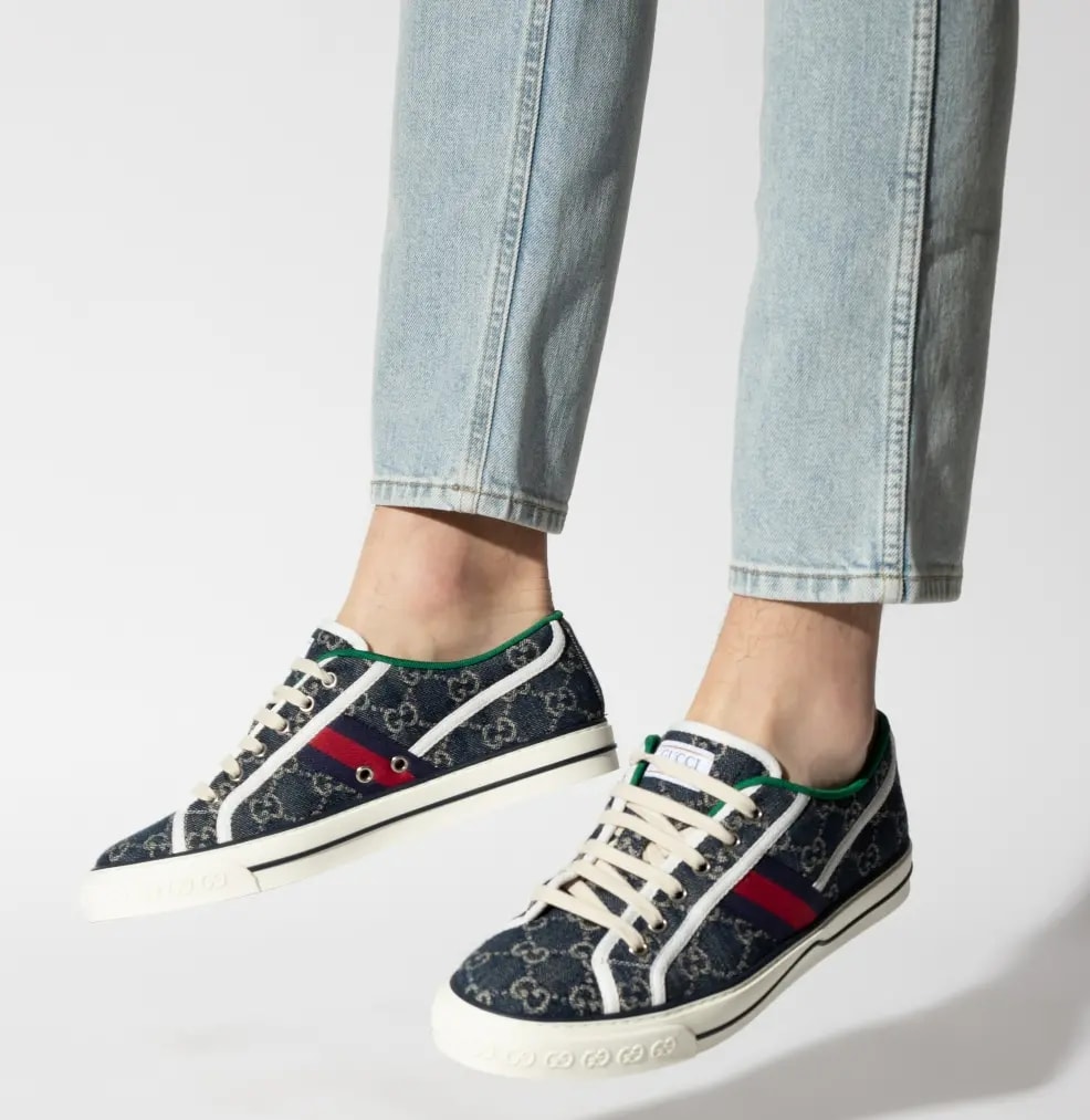 Giày Gucci Tennis 1977 'Denim' 606111-2KQ10-4463 — — ảnh 2