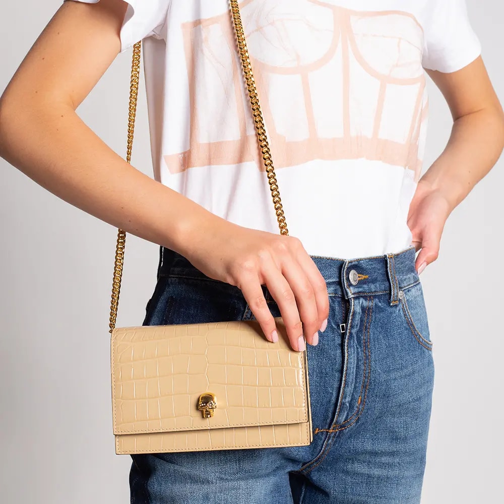 Túi Alexander Mcqueen Skull Mini Bag 'Beige' 613088-1HB0G-9740 — ảnh 2