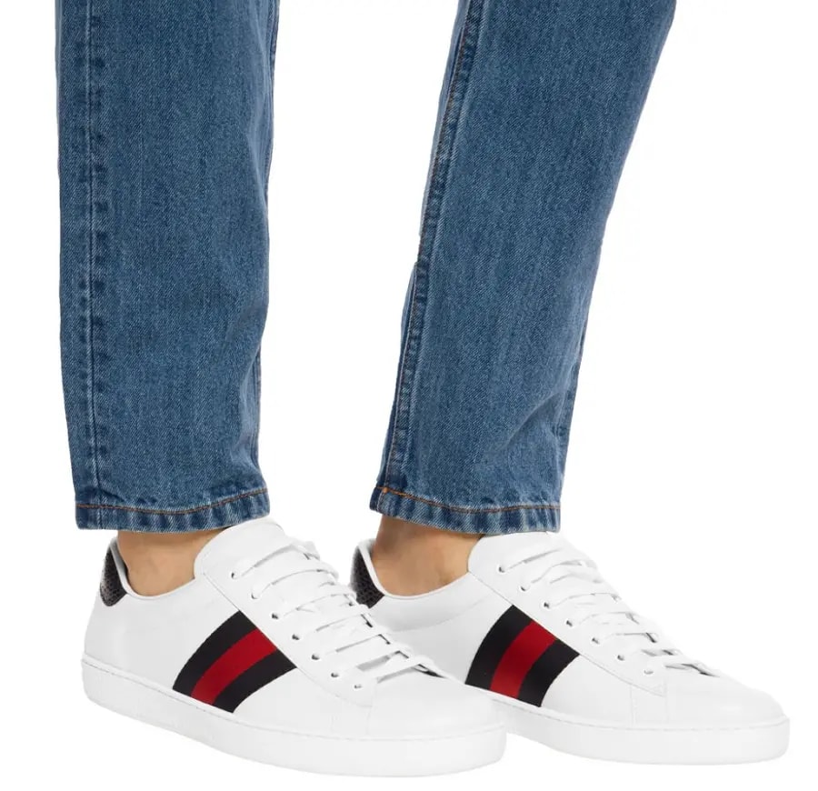 Giày Gucci Ace Leather 'Blue' 386750-A38D0-9072 — ảnh 3