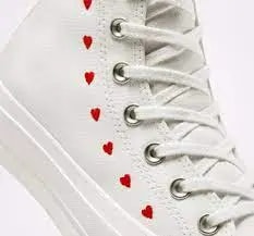 Giày Converse Chuck Taylor All Star Lift Hi White Red A01599C — ảnh 4