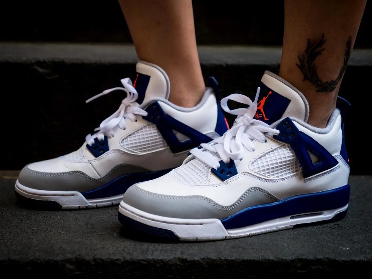 Giày Nike Air Jordan 4 GS 'Deep Royal Blue' 487724-132 — ảnh 4