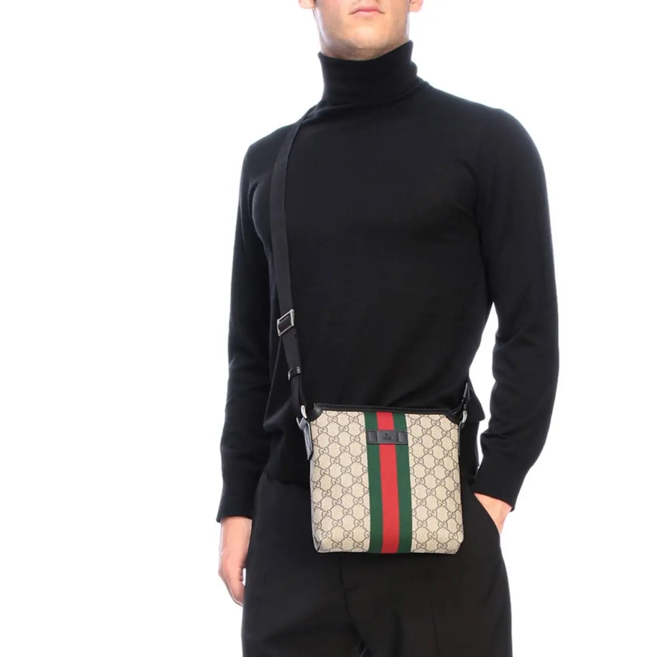 Túi Gucci GG Supreme Web Messenger Bag 471454 KHNGN 9692 — ảnh 3