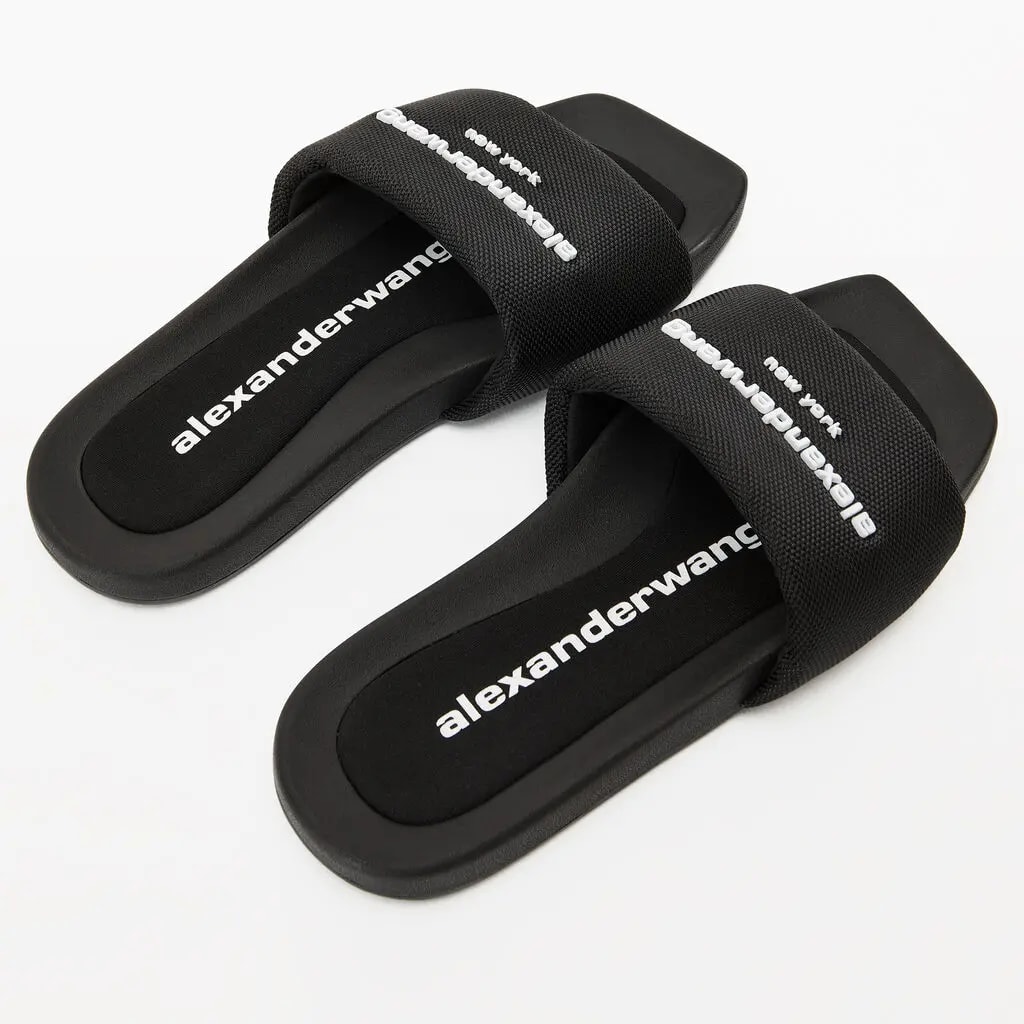 Dép Alexander Wang Aw Pool Slide In Nylon 'Black' 30221S059001 — ảnh 5